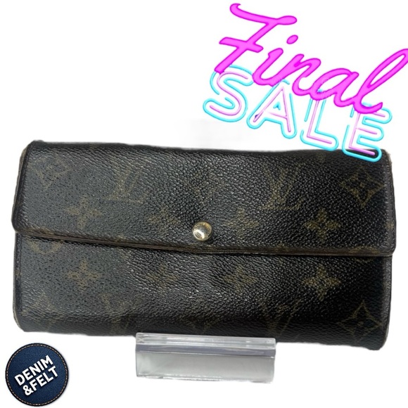 🤎Louis Vuitton Monogram Portefeuille Sarah Long Wallet | PRELOVED!!🤎🖤✔️☑️ - Picture 1 of 16